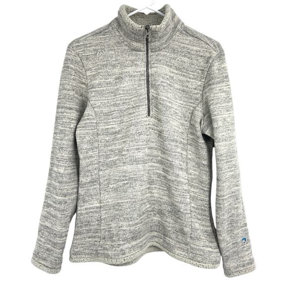 Kuhl Alska Half Zip Sweater Pullover Gray Womens‎ Large - Picture 1 of 7